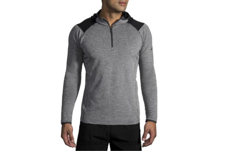 86H242022 sweat à capuche thermique à encoche Brooks noir 86H242022 sweat à capuche thermique à encoche Brooks noir